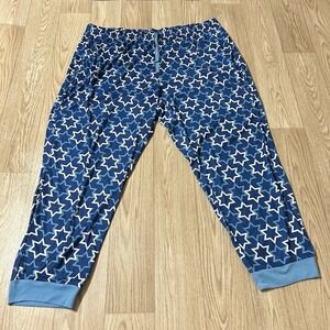 Unbranded Star of David Pajama Pants Men XL Blue White Excellent Jogger Lounge